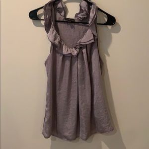 Forever 21 Gray Ruffle Blouse